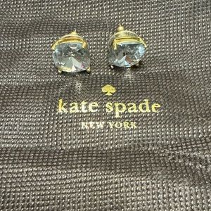 Kate Spade cubic zirconia square stud earrings